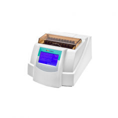 Zimed ESR Analyzer features 30 loading channels for automated scanning of human blood using an infrared sensor, requiring less than 1.6 ml per sample. It processes up to 60 
samples/hour with Westergren method 