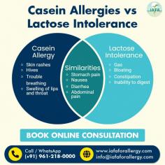 Difference Between Casein Allergies and Lactose Intolerance