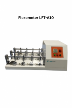 Labtron Flexometer provides precise and repeatable testing of materials' flexing properties with adjustable flex parameters, including cycle count and speed. It features a secure clamping system, cycle monitoring, and allows visual inspection during tests, ensuring accurate results.