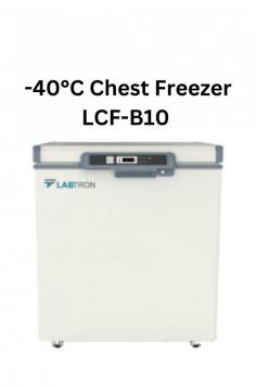 Labtron -40°C Chest Freezer with 150L  offers  direct cooling. It has a -20 to -40°C range, works in 16 to 32°C ambient temperatures, and features a digital display and advanced alarm system for safe, reliable operation.