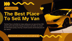 Selling your van has never been easier than with The Best Place to Sell My Van. We understand that selling a vehicle can be stressful, which is why we’ve created a platform that simplifies the process and offers multiple selling options to fit your unique needs. Whether you want to sell privately, list your van for an auction-style sale, or get an instant cash offer, our platform connects you with buyers who are ready to make a deal. Our detailed, easy-to-navigate system allows you to upload photos, write a compelling description, and set your desired price. We also offer trade-in options if you're planning to get a new vehicle. No matter the type of van you have—cargo vans, work vans, or camper vans—The Best Place to Sell My Van helps you get the best price quickly, safely, and without hassle. Let us take the stress out of selling and guide you through every step of the process.
