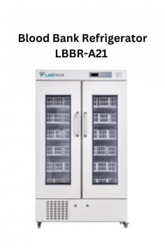 Labtron 1008L blood bank refrigerator is an upright, microprocessor-controlled unit with multi-sensor technology, maintaining 4 ± 1°C with 0.1°C precision. It features forced air cooling, auto defrost, a condensation-preventing heater, a data logger, and an eco-friendly CFC-free refrigerant.
