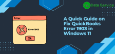 QuickBooks Error 1903 occurs during installation or updates, often due to corrupted system files or insufficient permissions. Learn effective methods to resolve and prevent this issue.