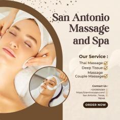 Looking for the perfect way to reconnect with your partner? Our couples massage experience in San Antonio is designed to help you relax and rejuvenate side by side. Imagine the soothing sounds, calming aromas, and the gentle touch of expert therapists as you both melt away stress and tension.

✨ Why Choose a Couples Massage?

Shared Experience: Strengthen your bond as you both indulge in a luxurious retreat.
Customized Treatments: Each massage is tailored to meet your individual needs, ensuring both of you leave feeling revitalized.
Tranquil Environment: Enjoy a serene setting that promotes relaxation and intimacy.
Whether it’s a special occasion or just a well-deserved break, a couples massage is the ultimate way to escape and reconnect. Treat yourselves to a day of bliss!

