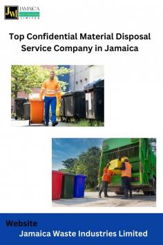 Jamaica Waste Industries provides top-notch Confidential Material Disposal services in Jamaica, ensuring secure and environmentally friendly management of sensitive documents. With advanced shredding and disposal techniques, the company guarantees complete confidentiality for businesses. Their reliable, professional services cater to various industries, making them a trusted choice for secure waste disposal solutions.