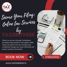 Easily file your taxes online in India with convenience and accuracy through TaxHelpdesk. Our platform streamlines the tax filing process, ensuring a hassle-free experience. Maximize your returns and receive expert guidance every step of the way. If you're looking for professional tax assistance or have any questions regarding your taxes, don't hesitate to contact TaxHelpdesk for reliable support and tailored solutions.