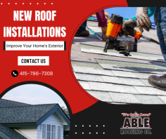 Enhance Your Home with New Roofing

We provide top-quality roofing services that ensure your home is protected and stylish. Our experienced team uses durable materials to achieve a long-lasting finish that improves your property’s appeal. For more details, mail us at jon@ableroofing.biz.