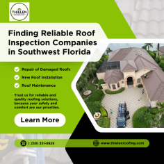 For dependable roof inspection in Southwest Florida, choose companies known for their expertise and local experience. Look for licensed professionals with strong reviews, who understand the unique weather challenges in the area. A reliable inspection helps protect your home, catching potential issues early to prevent costly repairs down the line.

Visit us: https://www.thielenroofing.com/roofing-inspection/
