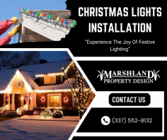 Customized Holiday Lighting Installation Service

Experience the beauty of the holidays with our crafted christmas light installations. We design each display to highlight your home’s features while creating a warm and inviting atmosphere for your guests. Send us an email at marshlandenterprise@gmail.com for more details.