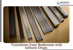 Transform Your Bathroom with Infinity Drain 

Want to elevate your bathroom design? Transform your space with Infinity Drain from George’s Showroom! With their sleek, modern look, Infinity Drains fit seamlessly into your shower or bathroom floor, creating a clean appearance. Made from durable materials, they ensure long-lasting performance. Upgrade your bathroom with Infinity Drain and enjoy a luxurious, spa-like experience every time you step in! 

Visit us - https://www.georgesshowroom.com/Pasadena-California/Infinity-Drain-AKEY-Shower-Drain-Component.HTM