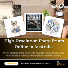 Capture and preserve your memories with high-resolution photo prints in Australia from Shadow Photo Printing. Create personalized gifts or decorate your home with our premium-quality prints. Order online and enjoy the convenience of fast, reliable delivery across Australia. We make turning your photos into beautiful keepsakes easy with our competitive pricing and commitment to excellence. Order now and bring your memories to life with superior-quality prints!