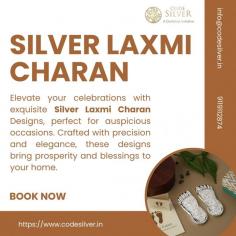 Elevate your celebrations with exquisite Silver Laxmi Charan Designs, perfect for auspicious occasions. Crafted with precision and elegance, these designs bring prosperity and blessings to your home.

Get more info:- 
Email Id-	info@codesilver.in
Phone No-	9119112874	
Website-	https://www.codesilver.in/products/silver-plated-laxmi-charan-csrr168
