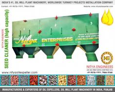 Seed Cleaner (High Capacity) Manufacturers Exporters in India Punjab +91-9872611911, +91-7986607668, +91-9815022911 https://www.nityaoilexpeller.com