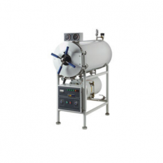 Labdex Horizontal Laboratory Autoclave features a 300 L capacity for effective sterilization at 105-134 °C and pressures up to 0.22 MPa. It includes automated cycles, a built-in steam generator, a safety door interlock, real-time monitoring, and a 0-60 minute timer for enhanced efficiency and safety.
