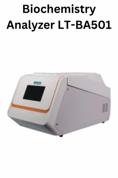 Labtro Biochemistry Analyzer delivers up to 120 tests/Hr with an absorbance range of 0 to 4.000 Abs. Operating at 10°C–30°C with 2 to 30 UL of sample volumes.  Features include automatic washing, disposable cuvettes, an anti-collision probe, and liquid-level 

