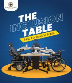 Wheelchair-Compatible Dining Table  Accessible, Wheelchair-Friendly Design 
