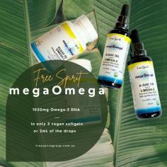 megaOmega®: Vegan super strength algae oil and algal capsules.
Australia’s original, ethical, purest and best plant based Omega3 DHA and EPA alternative to fish oil.

Buy now: https://freespiritgroup.com.au/