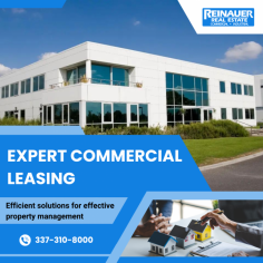 Essentials of Commercial Property Leasing

Our commercial leases offer flexible terms, competitive rates, and customizable spaces to suit your business needs, ensuring a professional environment for growth and success.  For more information, call us at 337-310-8000.