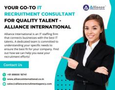 Alliance International is an IT recruitment consultant that connects businesses with the best IT talents. A dedicated team is committed to understanding your specific needs to ensure the best fit for your company. Find out how we can help you ease your recruitment efforts! For more information visit www.allianceinternational.co.in/it-staffing-services. ﻿#itrecruitmentconsultant﻿ 