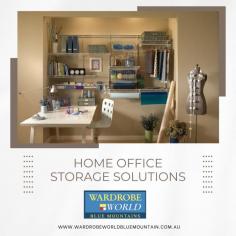 Wardrobe World Bluemountains offers customized home office storage solutions that maximize your workspace and enhance productivity. Our expertly designed storage units, shelves, and cabinets are tailored to fit your needs, whether you're looking to declutter your home office or create a more organized environment. Serving the Blue Mountains, Nepean, and Hawkesbury regions, we specialize in practical and stylish storage solutions that suit any home office. Trust Wardrobe World Bluemountains to help you achieve the perfect balance of function and design for your workspace.