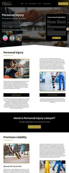 At Olowu Law, we understand the physical and emotional toll that a personal injury can have on your life Our dedicated personal injury attorneys will fight for your rights and help you get the compensation you deserve Contact us today for a free consultation.