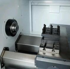 Mini Economical CNC Lathe
https://www.cnc-machine.net/product/flat-bed-with-gang-tool-type-machine/jx32300-mini-economical-cnc-lathe-for-turning-metal-products.html
It can complete a number of processes at one time, such as turning round, milling polygon, picking threads, pulling groove and so on. (Avoiding the second clamping of the product, the finished product is of high concentricity).