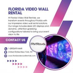 At Florida Video Wall Rentals, we transform events throughout Florida with our impressive video wall rental solutions. Our range includes sleek LED displays and dynamic, attention-grabbing configurations tailored to bring your event vision to life. 