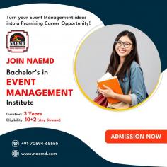 Bachelor in Events Management Institute in Ahmedabad

The NAEMD's Bachelor in Events Management Institute in Ahmedabad is a prestigious educational institution dedicated to equipping aspiring professionals with the skills and knowledge required to excel in the dynamic field of the Institute for Bachelor in Event Management Ahmedabad.

Located in the heart of Ahmedabad, the institute offers a comprehensive bachelor program specifically tailored to the intricacies of planning, organizing, and executing various types of events.

☎️ 