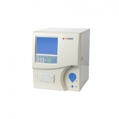 Zimed Hematology analyzer offers 3-part WBC differentiation and processes 60 samples per hour. It supports 20 parameters for analysis, uses less blood, and delivers precise,
automatic results  With dual apertures for WBC and RBC/PLT, it works with whole or diluted blood samples.