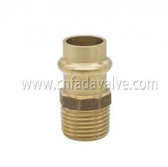 CC499K Bronze Lead Free Bronze Fittings 
https://www.fadavalve.com/product/press-fit-bronze-adapter/vprofile-press-fittings-cc499k-bronze-male-x-press.html
Durable bronze construction
• No Flame, Solder or Flux during the installation
• EPDM seals can be factory-installed &lubricated