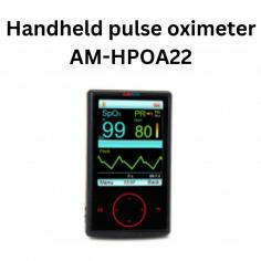 Abimed handheld pulse oximeters offer precise SpO2 and pulse rate measurements with ±2% and ±2 bpm accuracy, respectively. Its compact design features an intuitive display, making it ideal for quick, reliable monitoring of blood oxygen levels and heart rate in clinical and home settings.