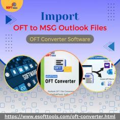 Now you can import OFT files to MSG Outlook files with eSoftTools OFT Converter Software. It is accessible by everyone with its user-friendly interface and is an easy and simple way to convert your OFT files to MSG Outlook files. Also, with this one tool, you can convert OFT to EML, EMLX, PST, MSG, HTML, MBOX, NSF, and many other file types. To get more benefits from this software, try its free demo today and get more information.