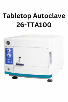 Labexpo Tabletop Autoclave is a robust, 20 L unit with a temperature range of 105-134°C. Equipped with 4 sterilizing baskets, it features automatic shutoff, cold air discharge, and protection against overheating. The digital LCD display monitors the status and parameters, ensuring a user-friendly and safe experience.