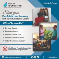 Get help for addiction at Mehar Foundation, the leading De Addiction Centre in India. Find help and treatment to an improved lifestyle.