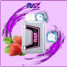 Experience the refreshing blend of sweet strawberries and icy menthol with Raz Vape Strawberry Ice. Enjoy up to 25,000 puffs of pure flavor!
