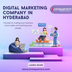 iConquerors is considered  the best digital marketing Agency in Hyderabad. Our services include SEO, PPC, social media marketing, content marketing, email marketing, and more. We offer customized solutions to boost your sales , lead generation and online presence, helping businesses grow significantly. 



