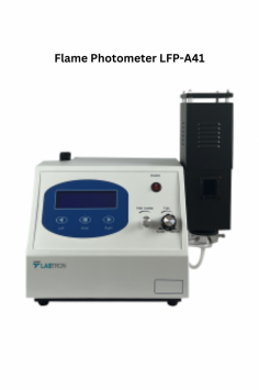 Labtron Flame Photometer operates within a temperature range of 10 to 35 °C, measuring K, Na, Li, Ca, and Ba with a sample uptake of less than 6 mL/min. It provides a fast response time of under 8 sec, utilizing LPG for precise measurement ranges within 0-100 µg/ml for K and 0-160 µg/ml for Na.