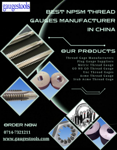 Gaugestools offers premium NPSM thread gauges crafted for accuracy and durability. Whether for production or inspection, our gauges provide precise thread measurement and stand up to intense industrial use. Invest in tools you can trust. Buy now for high-quality gauges that last.

