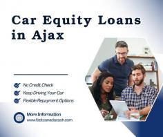 Looking for quick cash in Ajax? Fast Canada Cash offers Car Equity Loans that let you borrow money based on your vehicle’s value, not your credit score! With our no credit check process, you can easily get funds without waiting for lengthy approvals. Unlock the value of your car today with Fast Canada Cash’s reliable Car Equity Loans Ajax services and get the cash you need, fast and hassle-free.