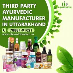 https://www.alicantobiotech.in/third-party-ayurvedic-manufacturer-in-uttarakhand/
Alicanto Biotech is a leading third party Ayurvedic manufacturer in Uttarakhand, specializing in high-quality herbal products tailored to meet diverse health needs. With state-of-the-art facilities and stringent quality controls, we ensure the highest standards in production.