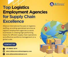 Alliance International focuses on logistics staffing, providing specialized services as logistics employment agencies to assist businesses in creating high-performing teams for efficient supply chain operations and effective workforce management on a global scale. For more information visit: www.allianceinternational.co.in/logistics-recruitment-agencies. ﻿#logisticsemployment﻿ 