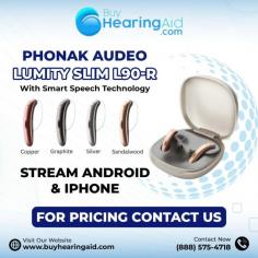 PHONAK AUDEO LUMITY SLIM L90-R With Smart Speech Technology
The Phonak Audeo Lumity Slim L90-R is a cutting-edge hearing aid that combines advanced Smart Speech Technology with Bluetooth connectivity. Designed for superior sound quality, it intelligently enhances speech clarity while minimizing background noise, making conversations effortless in any environment. The sleek and discreet design ensures comfort and style, fitting seamlessly into your daily life. With Bluetooth capabilities, users can easily connect to smartphones and other devices for streaming audio directly to their hearing aids. Experience enhanced hearing and connectivity with Phonak's innovative technology.
https://buyhearingaid.com/collections/phonak-hearing-Aid