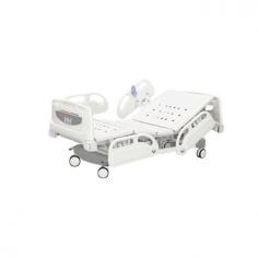 Medical Deals Five-Function Electric Hospital Bed with a durable steel frame supporting up to 250 kg featuring a backrest adjustable up to 75° and footrest to 35° equipped with Dewert motor electric CPR function remote control and central-controlled braking system for safety and convenience.