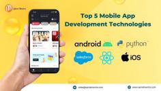 Android for versatile apps, Python for rapid development, Salesforce for CRM integration, React for dynamic interfaces, and iOS for premium user experiences.