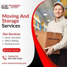 Weston Moving & Storage offers professional moving and storage services, specializing in residential and commercial moves. Our provide packing, transport, and secure storage solutions, ensuring a smooth and stress-free relocation experience. Our team is known for reliability, efficiency, and attention to detail, making them a trusted choice for moving needs.
Visit : https://www.westonmoving.com/