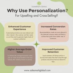 In today’s diverse B2B sales environment, simply selling a better product or service is not enough to guarantee a sale. Today’s B2B buyers expect something unique that meets the demands of their business, mission, and objectives. Optimisation of cross-sell and up-sell programmes uses data and analytics to present offers, thereby enhancing sales performance and customer satisfaction.

Read the article - 

https://salesmarkglobal.com/personalization-in-cross-selling-campaigns/ 

