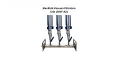 Labtron Manifold Vacuum Filtration Unit  features a 316L stainless steel filter head with three 300 ml branch-type funnels, providing convenient multi-sample filtration. The funnel, lid, and base are all constructed from high-quality 316L stainless steel for durability and corrosion resistance.