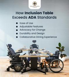 Marion Innovations LLC, led by Neil Marion, offers The Inclusion Table for inclusive dining experiences for wheelchair users. Our patented solution ensures accessibility and dignity for all. Join us in revolutionizing everyday living
