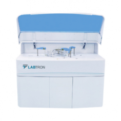 Labtron Auto Chemistry Analyzer is a CE-certified, fully automated benchtop analyzer with 150 sample positions and 180 refrigerated reagent positions. It supports wavelengths from 340 to 800 nm, ensuring accurate and efficient testing with real-time QC and a built-in barcode scanner.