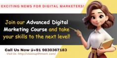 LEARN TODAY & START EARNING TOMORROW !

Want to Enhance and add up your skills with career-oriented and marketing trends?
Then, Digital Marketing is the best option as a course to learn and upgrade your skills with our career-oriented Digital Marketing Training.

Remember! Opportunities are never going to knock on your door until you walk towards the opportunities.
So this time become a Digital Marketer and start working in the industry, have your own business, or work as a freelancer with our career-oriented Course

Become a Digital Marketing Expert 

Vision Upliftment Academy provides Professional Digital Marketing courses with a valuable educational program and that too a Quality Training with practical sessions which you have never seen before!
Hurry Up & Book your Seat Now from home and learn how to start your own online business and become a freelancer today!

Training Duration – 2-3 Months Week Days / Week End Classes provided.

Course Fee: Rs 15,000/-

- Registration Compulsory by Call & Facebook
Call for Registration: +91 9830367183
Book Your seat now or Talk to Our Digital Marketing Experts Today!
Contact - +91 9830367183 (Ms Nisha)
or Else Visit Our Website – https://visionupliftment.com/

Our Address:
Globsyn Crystal Building, Ground & 1st Floor, Regus, Salt Lake sector 5, Kolkata - 700091.

Mobile: (+91) 9830367183
Email id:learnwithnisha.vua@gmail.com
Website: https://visionupliftment.com/


For more details Kindly call us - +91 9830367183 or log in to our website – https://visionupliftment.com/ or visit our office directly in Address: Globsyn Crystal Building, Ground & 1st Floor, Regus, Salt Lake sector 5, Kolkata - 700091